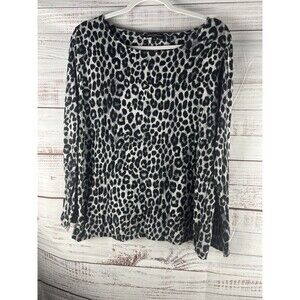 Mario Serrani Blouse Women’s Large Pullover Round Neck Long Sleeve